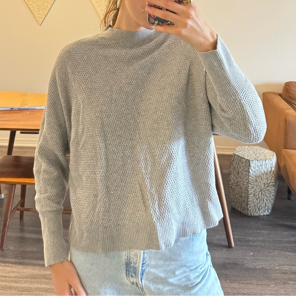 Cozy Gray Knit Sweater